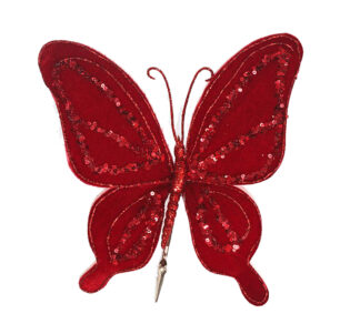 Butterfly w/clip Red