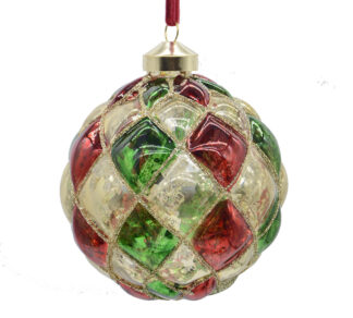 Glass Ball Rhomb Des. Multicolor