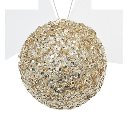 Sequin deco ball Champagne