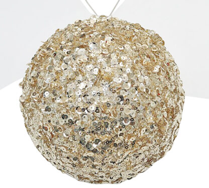 Sequin deco ball Champagne